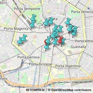 Mappa Zona Carrobbio, 20123 Milano MI, Italia (0.8435)