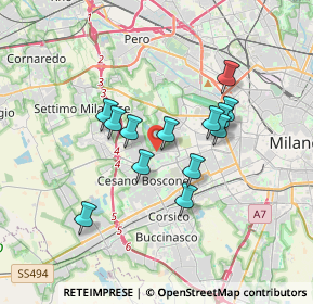 Mappa Via Cancano, 20152 Milano MI, Italia (2.80692)