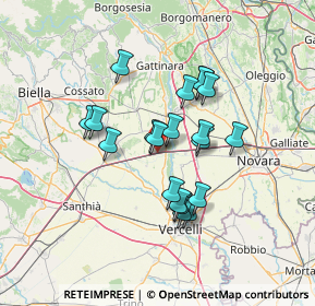 Mappa A4 Torino - Trieste, 13030 Formigliana VC, Italia (11.1315)