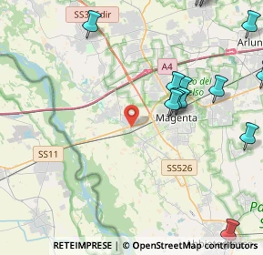 Mappa Via Ubertosa, 20013 Magenta MI, Italia (6.29375)