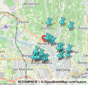 Mappa Via Sandro Baganzani, 37124 Verona VR, Italia (1.6565)