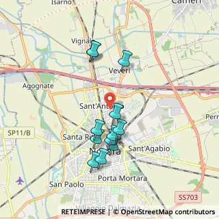 Mappa Via Filippo Maria Beltrami, 28100 Novara NO, Italia (1.7)