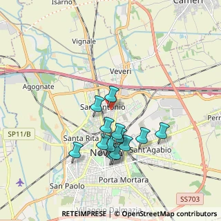 Mappa Via Filippo Maria Beltrami, 28100 Novara NO, Italia (1.64692)