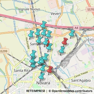 Mappa Via Filippo Maria Beltrami, 28100 Novara NO, Italia (0.8265)