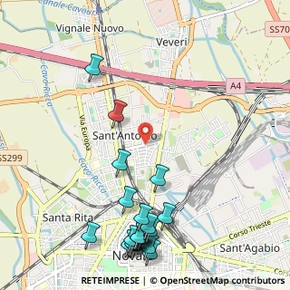 Mappa Via Filippo Maria Beltrami, 28100 Novara NO, Italia (1.403)