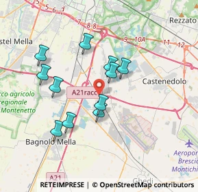 Mappa Raccordo Autostradale Ospitaletto-Montichiari, 25010 Montirone BS, Italia (3.14273)