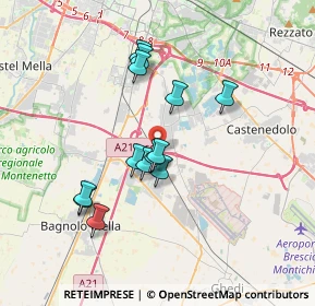 Mappa Raccordo Autostradale Ospitaletto-Montichiari, 25010 Borgosatollo BS, Italia (3.03846)