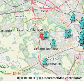 Mappa Via Noale, 20152 Milano MI, Italia (6.4155)