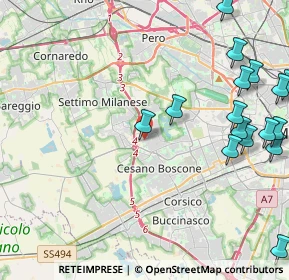 Mappa Via Noale, 20152 Milano MI, Italia (6.11833)