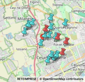 Mappa Via Noale, 20152 Milano MI, Italia (1.5585)