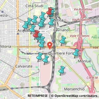 Mappa Via L. de Andreis, 20137 Milano MI, Italia (0.9945)