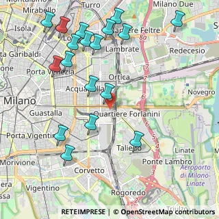 Mappa Via L. de Andreis, 20137 Milano MI, Italia (2.47167)