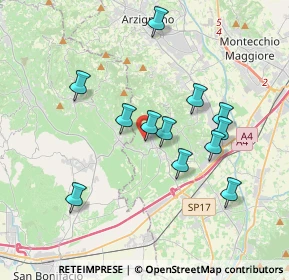 Mappa Via Borgolecco, 36053 Gambellara VI, Italia (3.38583)
