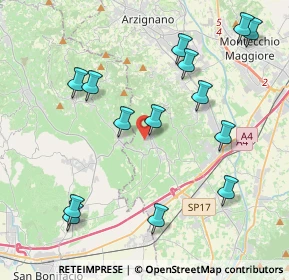 Mappa Via Borgolecco, 36053 Gambellara VI, Italia (4.50357)