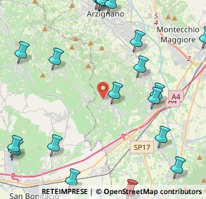 Mappa Via Borgolecco, 36053 Gambellara VI, Italia (5.996)