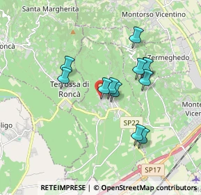 Mappa Via Borgolecco, 36053 Gambellara VI, Italia (1.4675)