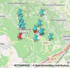 Mappa Via Borgolecco, 36053 Gambellara VI, Italia (1.44615)