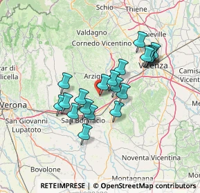 Mappa Via Borgolecco, 36053 Gambellara VI, Italia (11.4405)