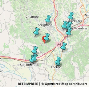 Mappa Via Borgolecco, 36053 Gambellara VI, Italia (7.37857)
