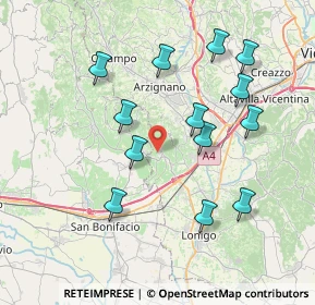 Mappa Via Borgolecco, 36053 Gambellara VI, Italia (7.56308)
