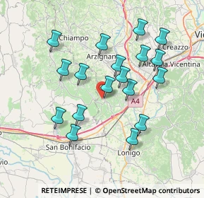 Mappa Via Borgolecco, 36053 Gambellara VI, Italia (6.945)