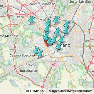 Mappa Via del Fusaro, 20146 Milano MI, Italia (2.588)