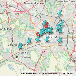 Mappa Via del Fusaro, 20146 Milano MI, Italia (3.1925)