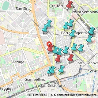 Mappa Via del Fusaro, 20146 Milano MI, Italia (1.093)