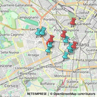 Mappa Via del Fusaro, 20146 Milano MI, Italia (1.39692)