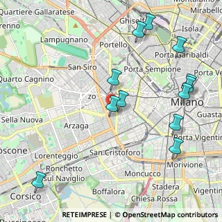 Mappa Via del Fusaro, 20146 Milano MI, Italia (2.41333)