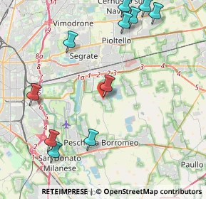 Mappa Via Toscana, 20068 Peschiera Borromeo MI, Italia (5.15)