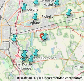 Mappa Via Toscana, 20068 Peschiera Borromeo MI, Italia (4.93667)