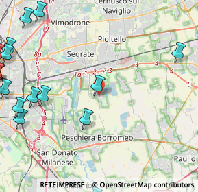 Mappa Via Toscana, 20068 Peschiera Borromeo MI, Italia (7.0345)