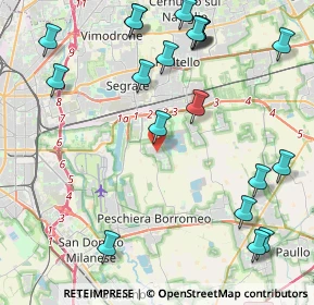 Mappa Via Toscana, 20068 Peschiera Borromeo MI, Italia (5.314)