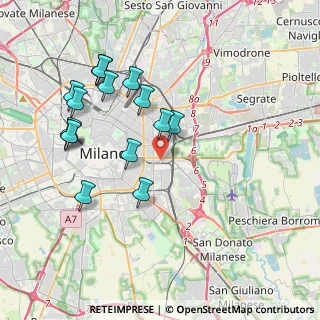 Mappa Via Giovanni Battista Piranesi, 20137 Milano MI, Italia (4.01875)