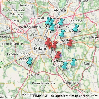 Mappa Via Giovanni Battista Piranesi, 20137 Milano MI, Italia (6.66308)