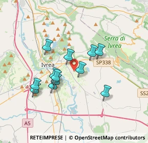 Mappa Viale Friuli, 10015 Ivrea TO, Italia (2.98583)