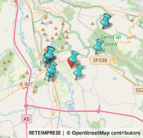 Mappa Viale Friuli, 10015 Ivrea TO, Italia (2.9175)