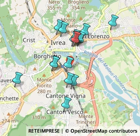 Mappa Via Bertinatti, 10015 Ivrea TO, Italia (0.7825)