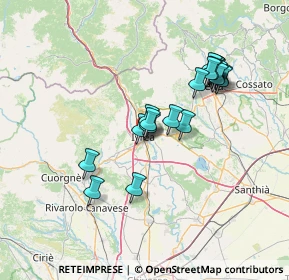 Mappa Via Bertinatti, 10015 Ivrea TO, Italia (12.798)