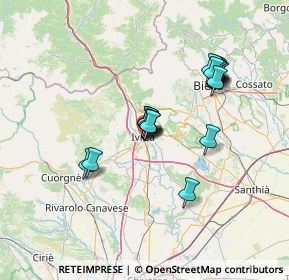 Mappa Via Bertinatti, 10015 Ivrea TO, Italia (12.0635)