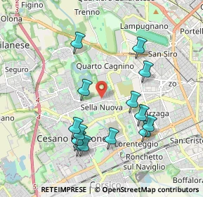 Mappa Via Giovanni di Breganze, 20152 Milano MI, Italia (1.92643)