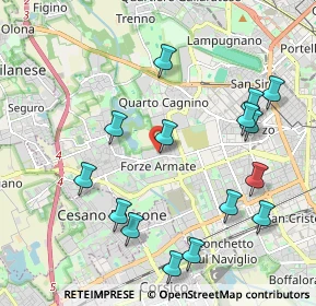 Mappa Via Giovanni di Breganze, 20152 Milano MI, Italia (2.25067)