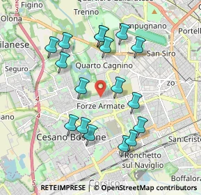 Mappa Via Giovanni di Breganze, 20152 Milano MI, Italia (1.84588)