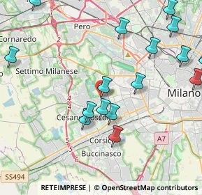 Mappa Via Giovanni di Breganze, 20152 Milano MI, Italia (5.548)