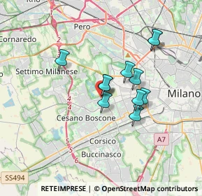 Mappa Via Giovanni di Breganze, 20152 Milano MI, Italia (2.67909)