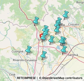 Mappa , 10015 Ivrea TO, Italia (11.88429)
