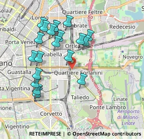 Mappa Via Cipriano Facchinetti, 20138 Milano MI, Italia (1.887)
