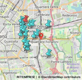 Mappa Via Cipriano Facchinetti, 20138 Milano MI, Italia (1.736)