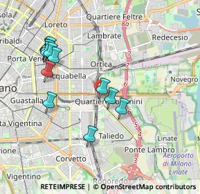 Mappa Via Cipriano Facchinetti, 20138 Milano MI, Italia (1.98615)